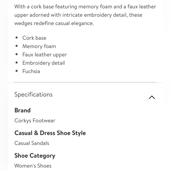 Corky’s Stitch n Slide Fuchsia Ladies Cork Wedges Sz 10 - Picture 13 of 13